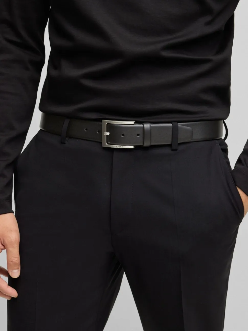 BOSS Black Barnabie Leather Belt