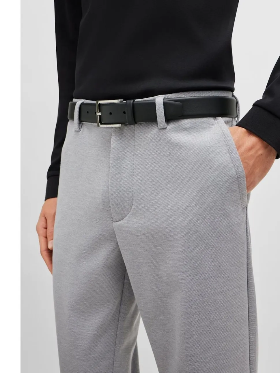 BOSS Black Barnabie Leather Belt