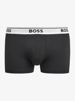 BOSS Black Chrome Power Stretch Cotton 3 Pack Boxers