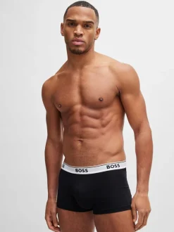 BOSS Black Chrome Power Stretch Cotton 3 Pack Boxers