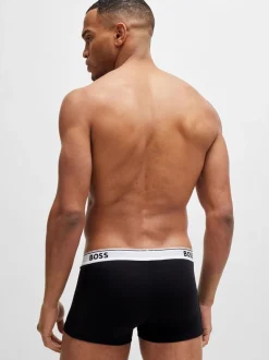 BOSS Black Chrome Power Stretch Cotton 3 Pack Boxers