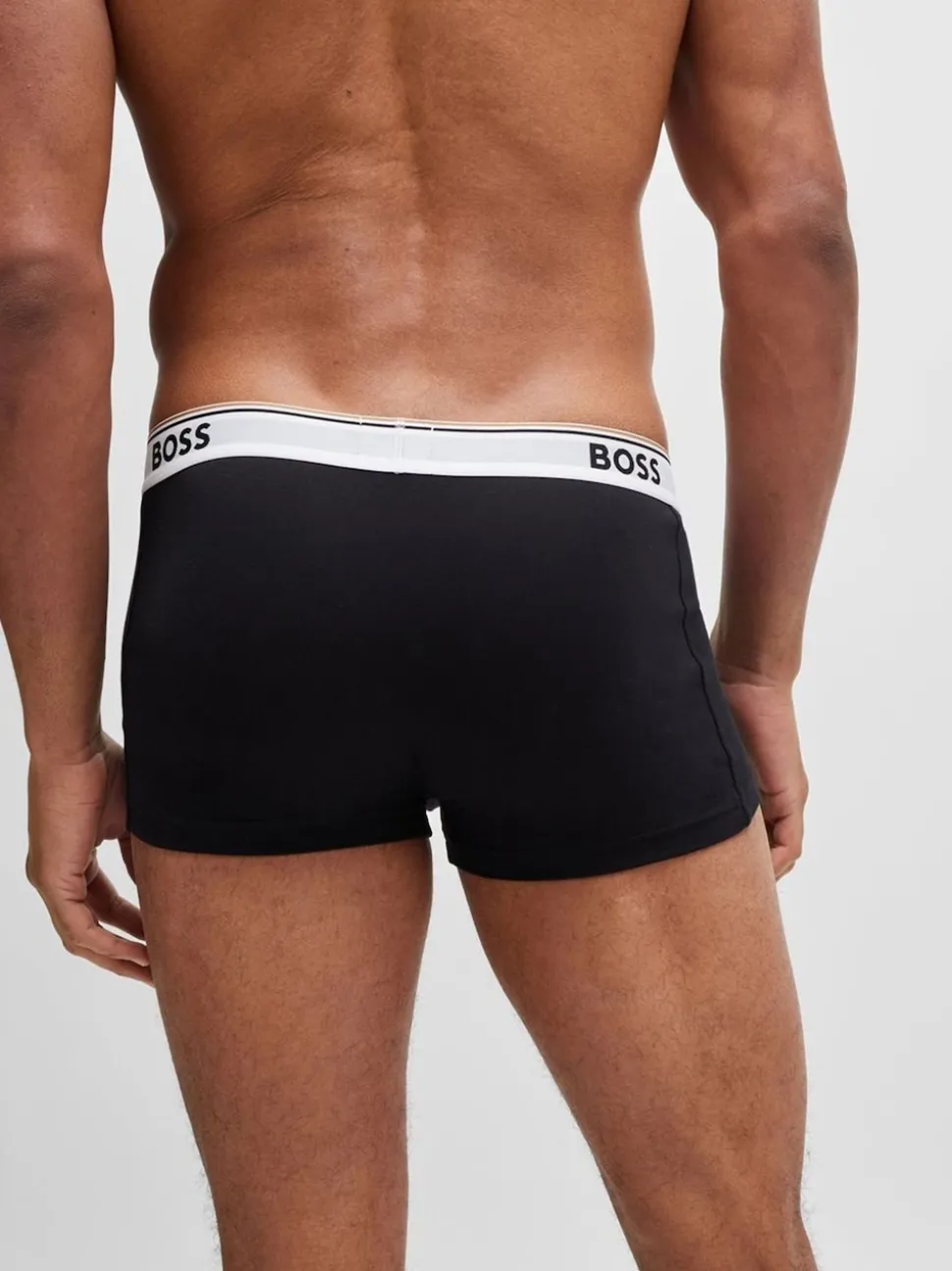 BOSS Black Chrome Power Stretch Cotton 3 Pack Boxers