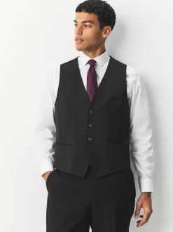 BOSS Black Chrome Slim Fit Tailored Waistcoat