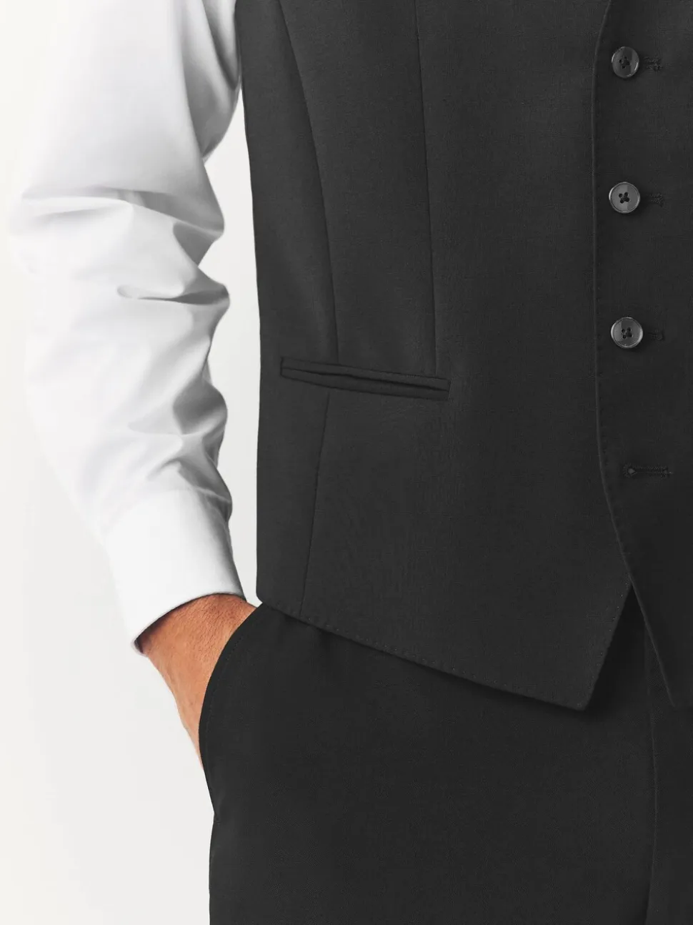 BOSS Black Chrome Slim Fit Tailored Waistcoat