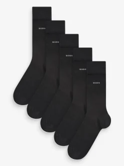 BOSS Black Chrome Socks 5 Pack