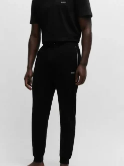 BOSS Black Chrome Stretch Cotton Tracksuit Bottoms