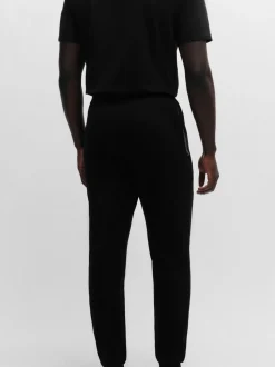 BOSS Black Chrome Stretch Cotton Tracksuit Bottoms