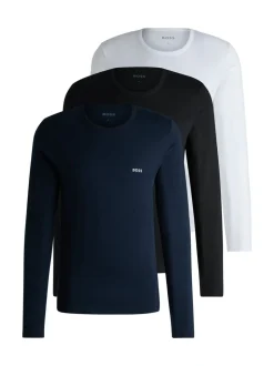 BOSS Black Classic Long Sleeve T-Shirts 3 Pack