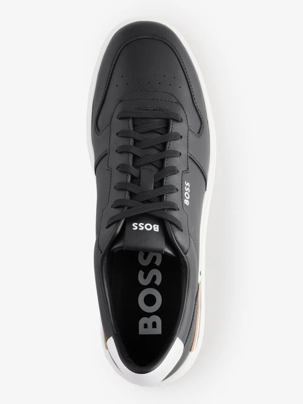 BOSS Black Clint Stripe Detail Logo Trainers