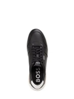 BOSS Black Clint Stripe Detail Logo Trainers