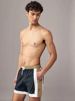 BOSS Black Colour Block Swim Shorts