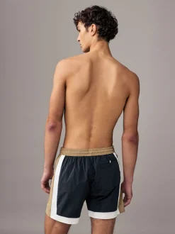 BOSS Black Colour Block Swim Shorts