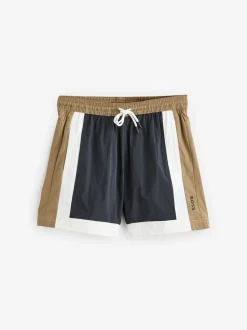 BOSS Black Colour Block Swim Shorts