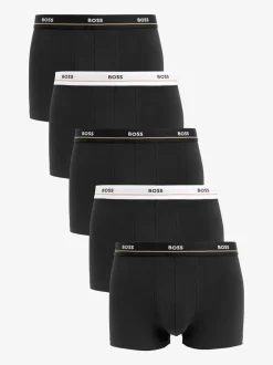 BOSS Black Essential Stretch Cotton 5 Pack Boxers