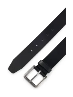 BOSS Black Grey Joris Leather Belt