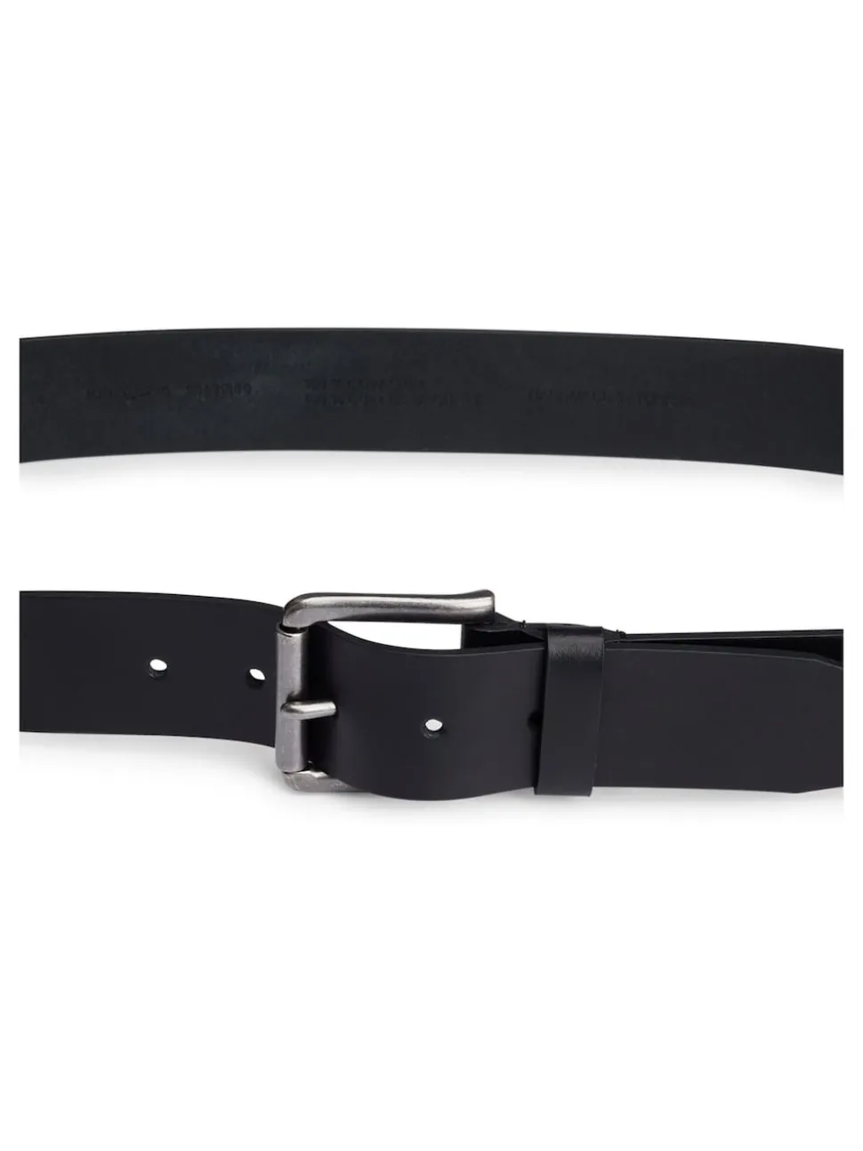 BOSS Black Grey Joris Leather Belt