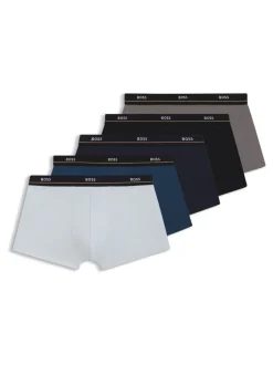 BOSS Black Grnd Essential Logo Boxers Trunks 5 Pack