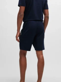 BOSS Black Ground Regular-Fit Logo Stretch Shorts