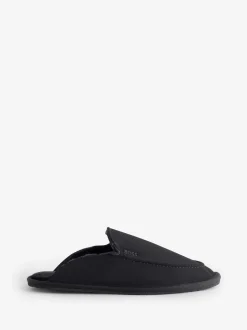 BOSS Black Lined Mules