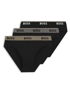 BOSS Black Power Logo Briefs 3 Pack