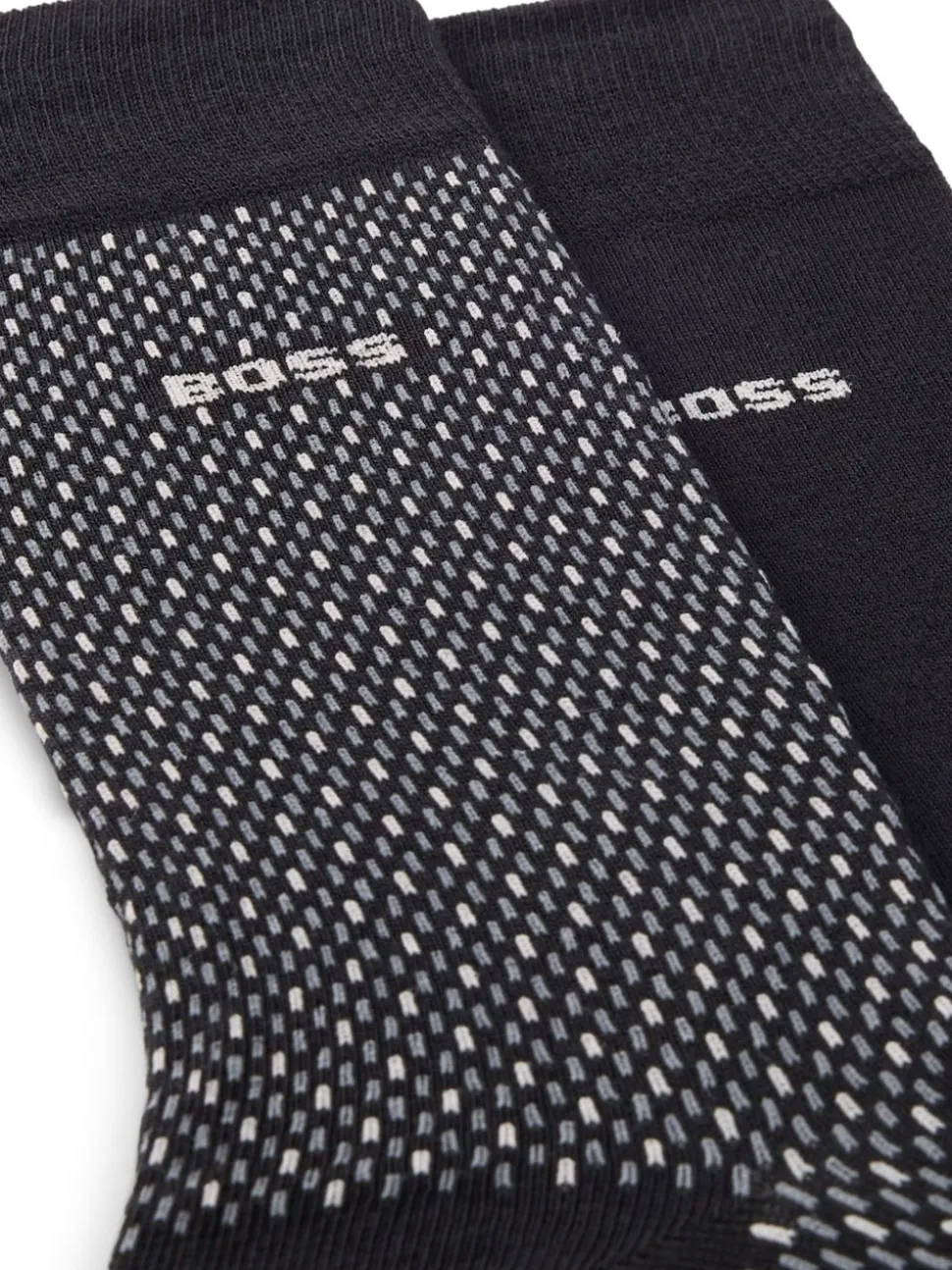 BOSS Black Printed Socks 2 Pack