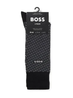 BOSS Black Printed Socks 2 Pack