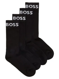 BOSS Black Quarter Length 2 Pack Socks