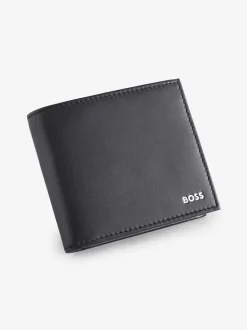 BOSS Black Randy Signature Logo Billfold Wallet