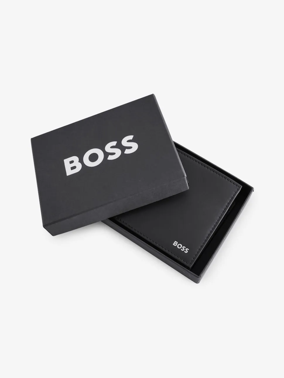 BOSS Black Randy Signature Logo Billfold Wallet