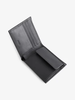 BOSS Black Randy Signature Logo Billfold Wallet