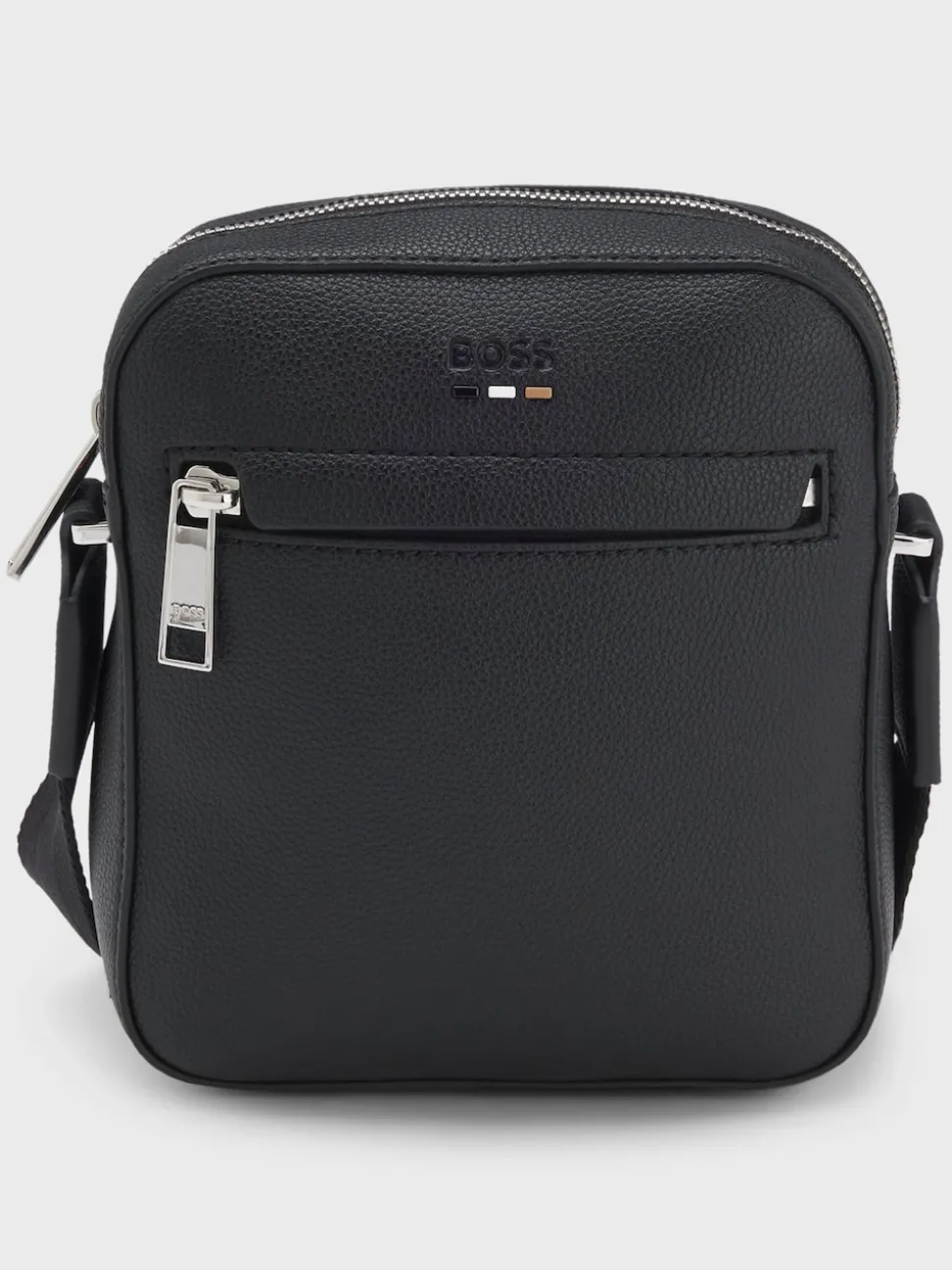 BOSS Black Ray Logo Zip Bag