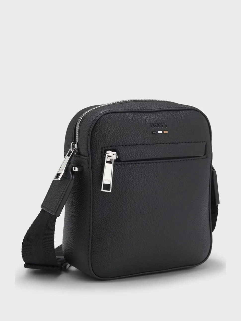 BOSS Black Ray Logo Zip Bag