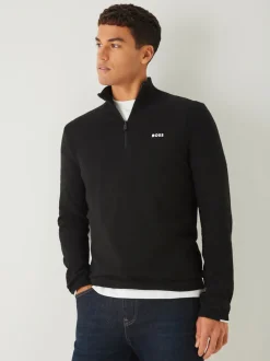 BOSS Black Regular Fit Ever Quarter Zip Jumper