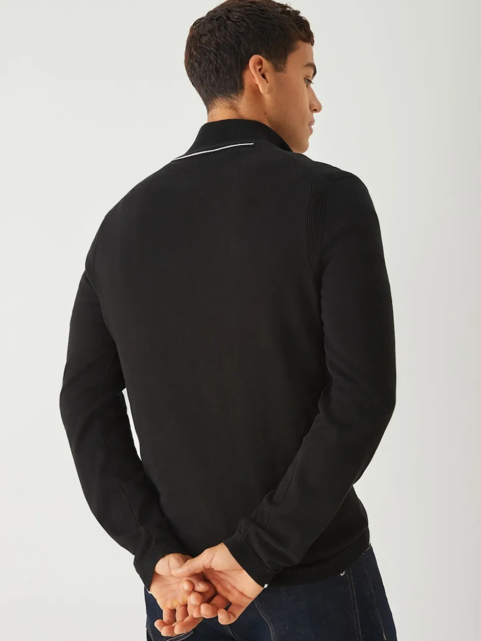 BOSS Black Regular Fit Ever Quarter Zip Jumper