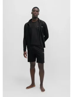 BOSS Black Regular-Fit Logo Stretch Shorts
