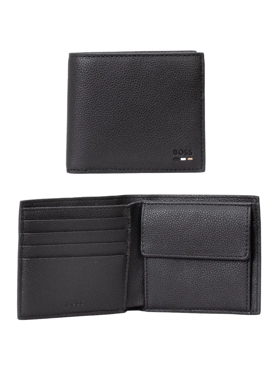 BOSS Black Signature Logo Ray Billfold Wallet