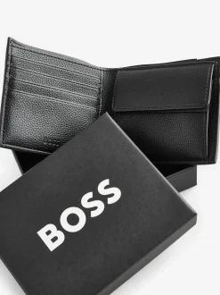 BOSS Black Signature Logo Ray Billfold Wallet