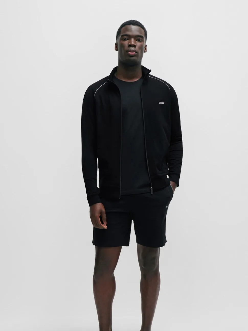 BOSS Black Stretch Cotton Jacket