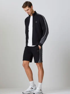 BOSS Black Stripe Detail Logo Shorts