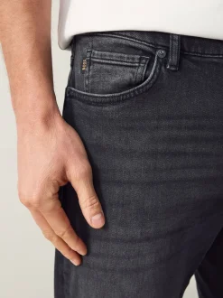 BOSS Black Tapered Fit Comfort Stretch Denim Jeans