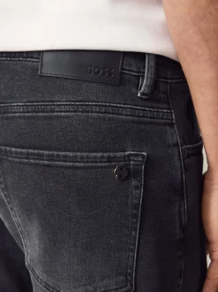 BOSS Black Tapered Fit Comfort Stretch Denim Jeans