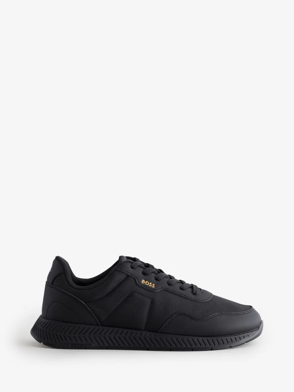 BOSS Black Titanium Logo Trainers