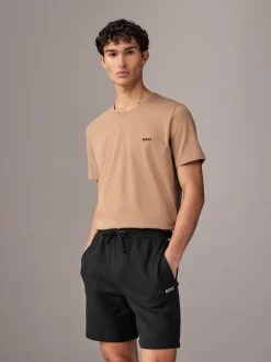 BOSS Black Waffle Shorts