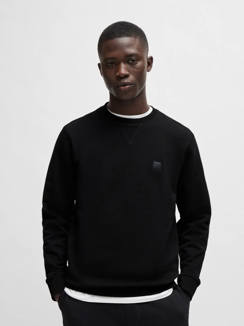 BOSS Black Westart Crew Neck Logo Sweatshirt