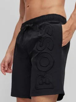 BOSS Black Whale Logo Lined Swim Shorts