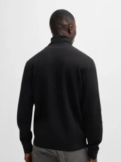 BOSS Black Zetrust Logo Quarter Zip Sweatshirt