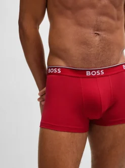 BOSS Black/Blue/Red Power Stretch Cotton 3 Pack Boxers