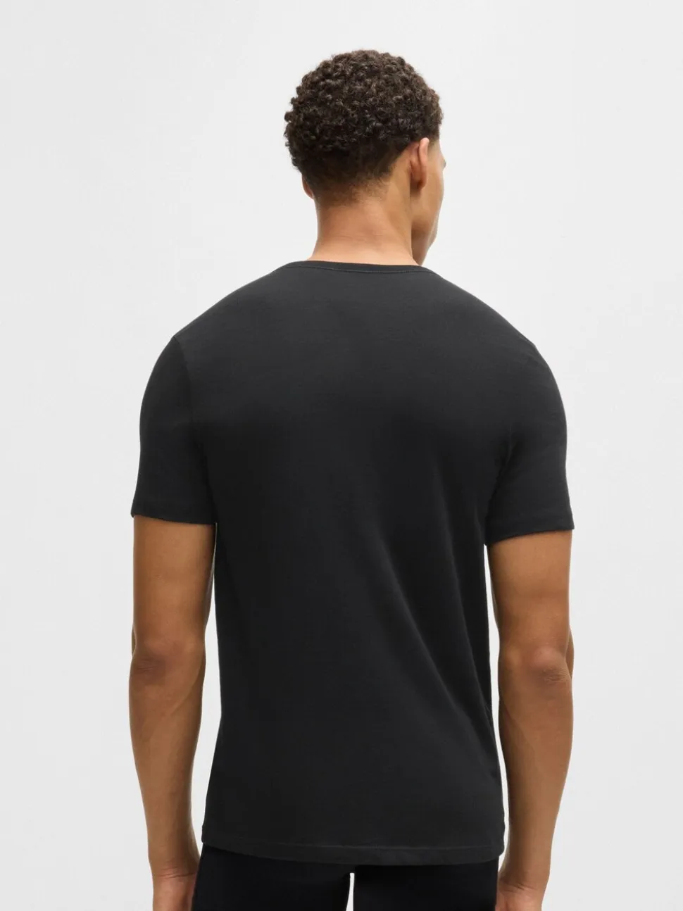 BOSS Black/Grey/White Classic Crew Neck T-Shirts 3 Pack