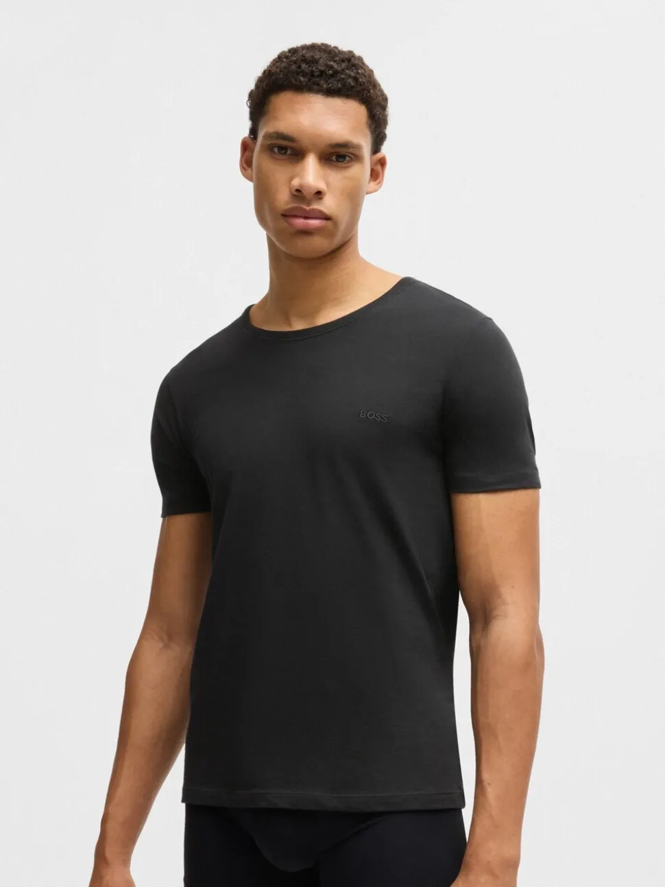 BOSS Black/Grey/White Classic Crew Neck T-Shirts 3 Pack