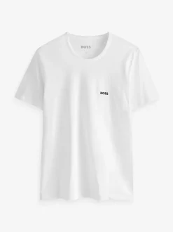 BOSS Black/Grey/White Classic Crew Neck T-Shirts 3 Pack